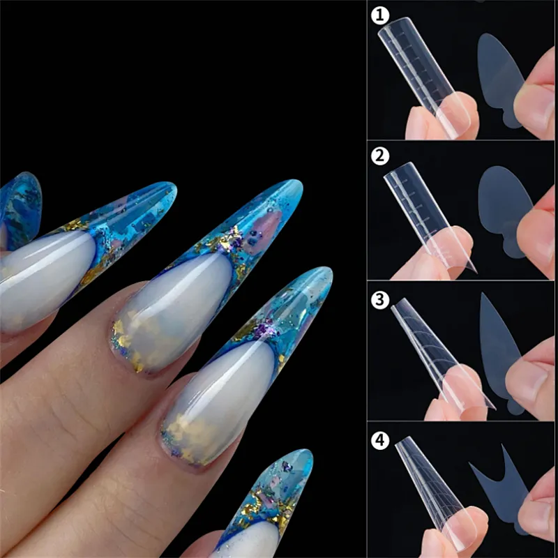 288PCS Silicone Guide Dual Nail Form Set